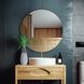 Emilie 35.5 X 35.5 inch Gold Leaf Mirror with Shelf