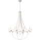 Crystal Empire 10 Light White Pass Chandelier Ceiling Light in Radiance
