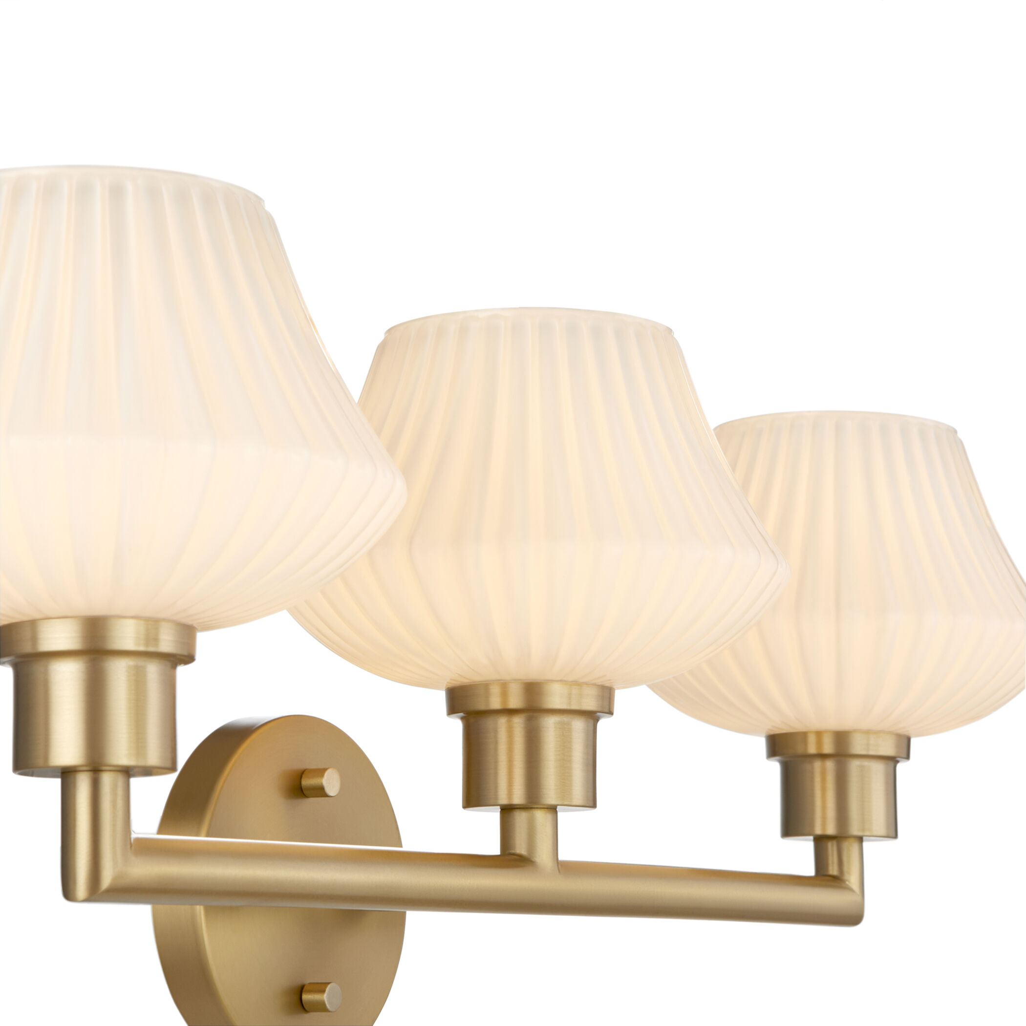 Cassini 3 Light 24.25 inch Aged Brass Vanity Light Wall Light