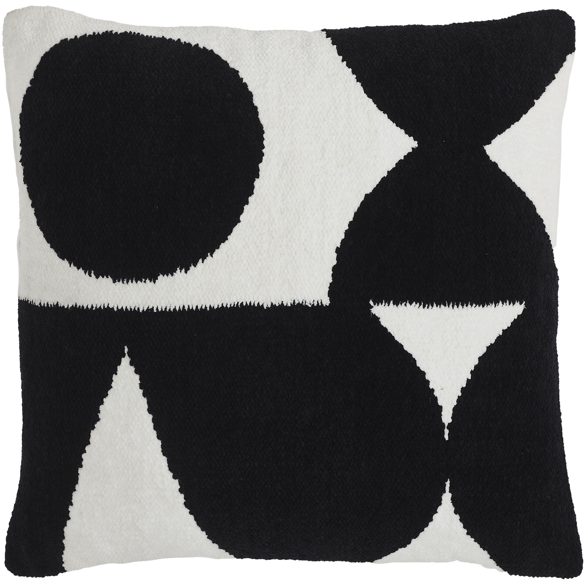 Mauro 20 inch Black and Off-White Indoor Pillow