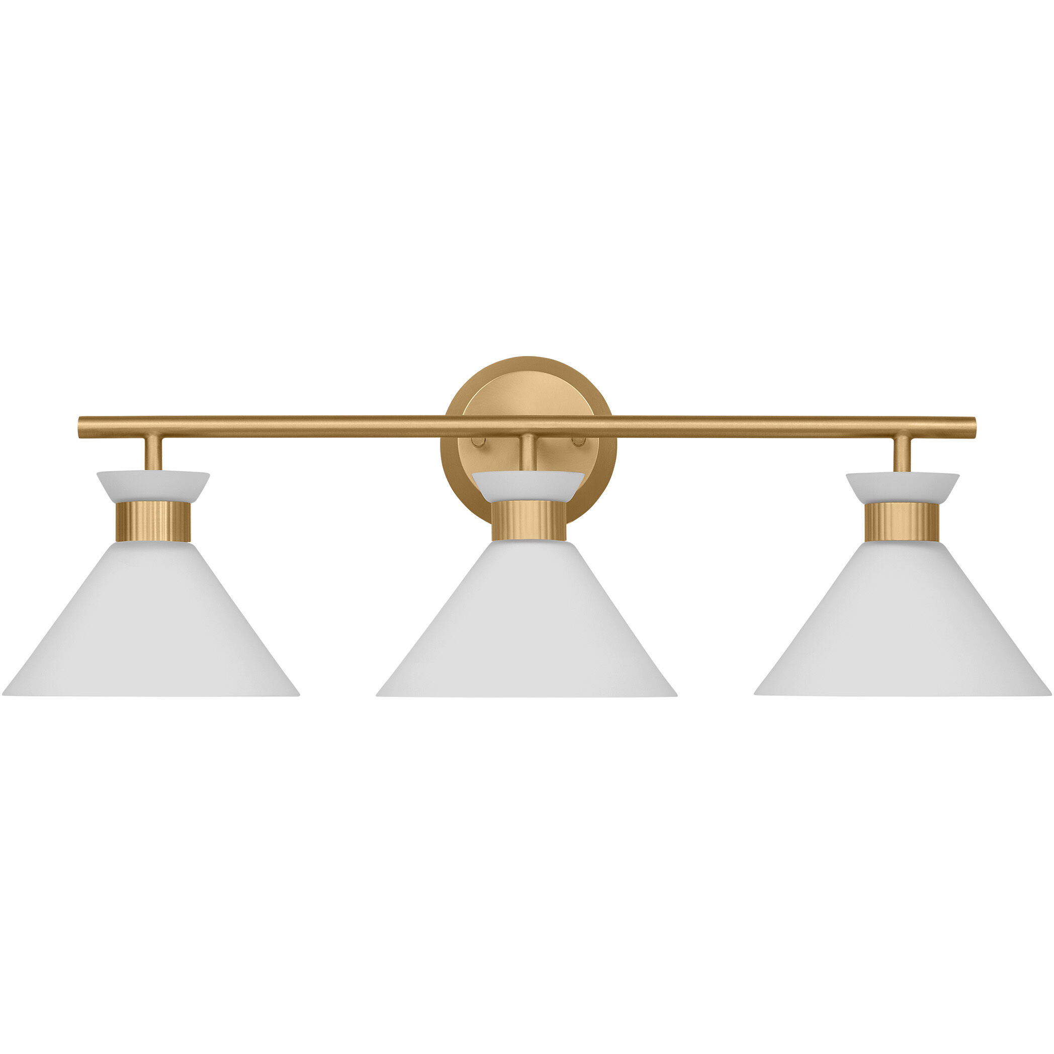 Drew & Jonathan Belcarra 3 Light 27 inch Satin Brass Wall Bath Fixture Wall Light