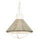 Cape May 1 Light 9 inch White Coral Mini Pendant Ceiling Light