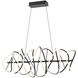 Collide LED 20.63 inch Black Chandelier Ceiling Light