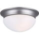 Madison 1 Light 9 inch Brushed Pewter Flush Mount Ceiling Light