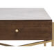 Guilford 48 X 29 inch Mahogany with Satin Brass Coffee Table