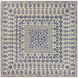 Hendrick 96 X 96 inch Blue Rug, Square