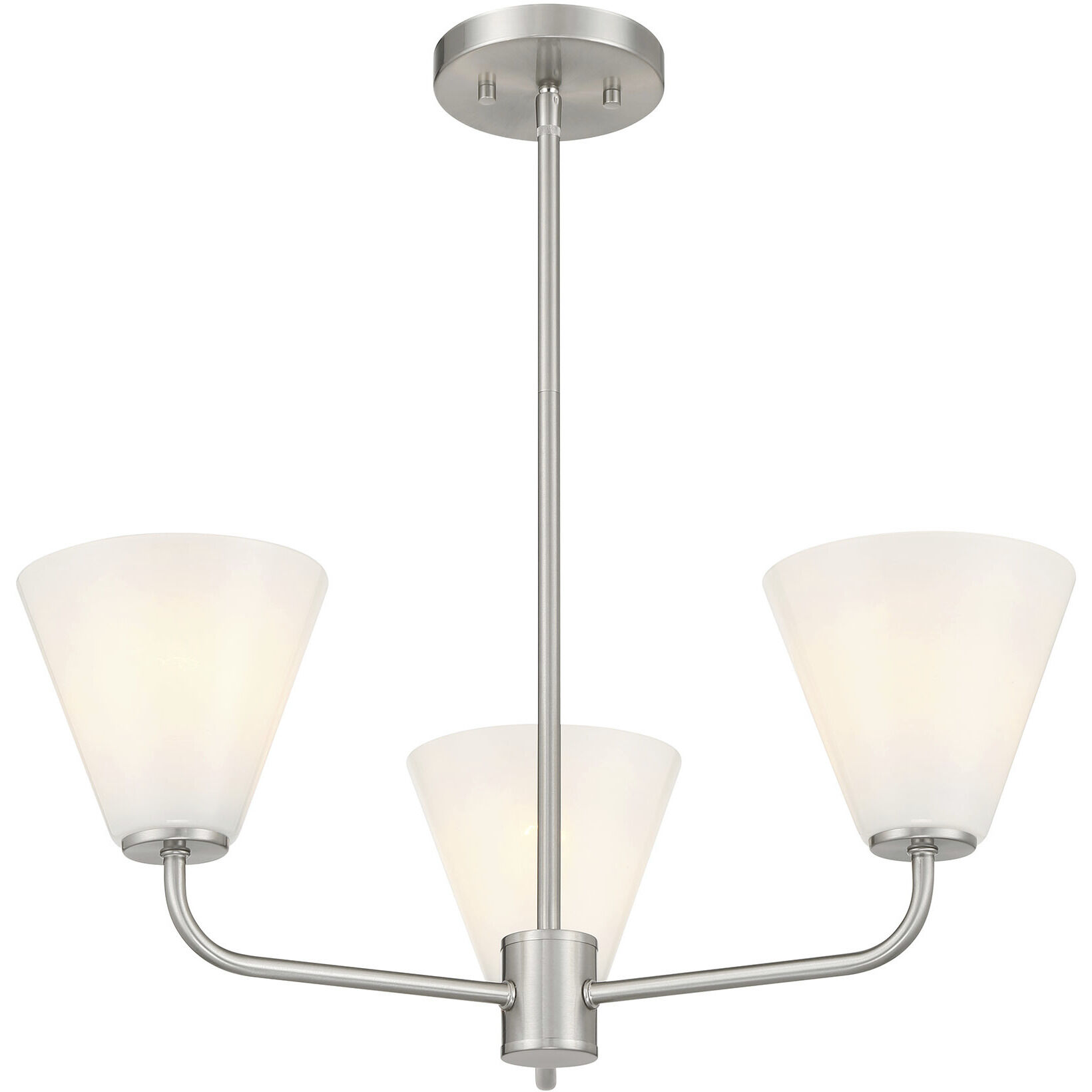 Blair 3 Light 24 inch Satin Nickel Chandelier Ceiling Light