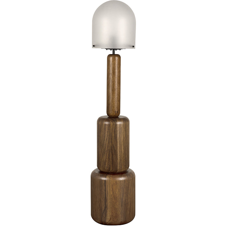 Mondo 60 inch 60 watt Dark Walnut Floor Lamp Portable Light