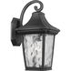 Marquette 1 Light 16 inch Textured Black Outdoor Wall Lantern, with DURASHIELD, Medium