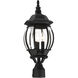 Frontenac 3 Light 21 inch Textured Black Outdoor Post Top Lantern