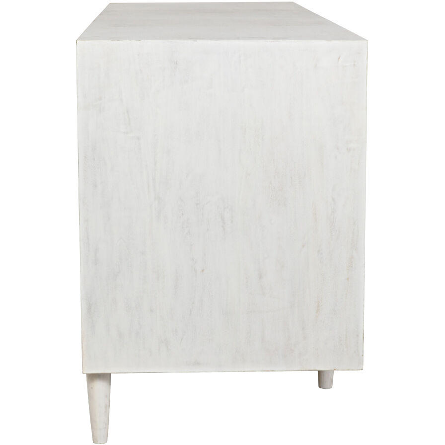Morten White Wash Dresser, 9 Drawer