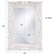 Barcelona 46 X 32 inch Glossy White Wall Mirror