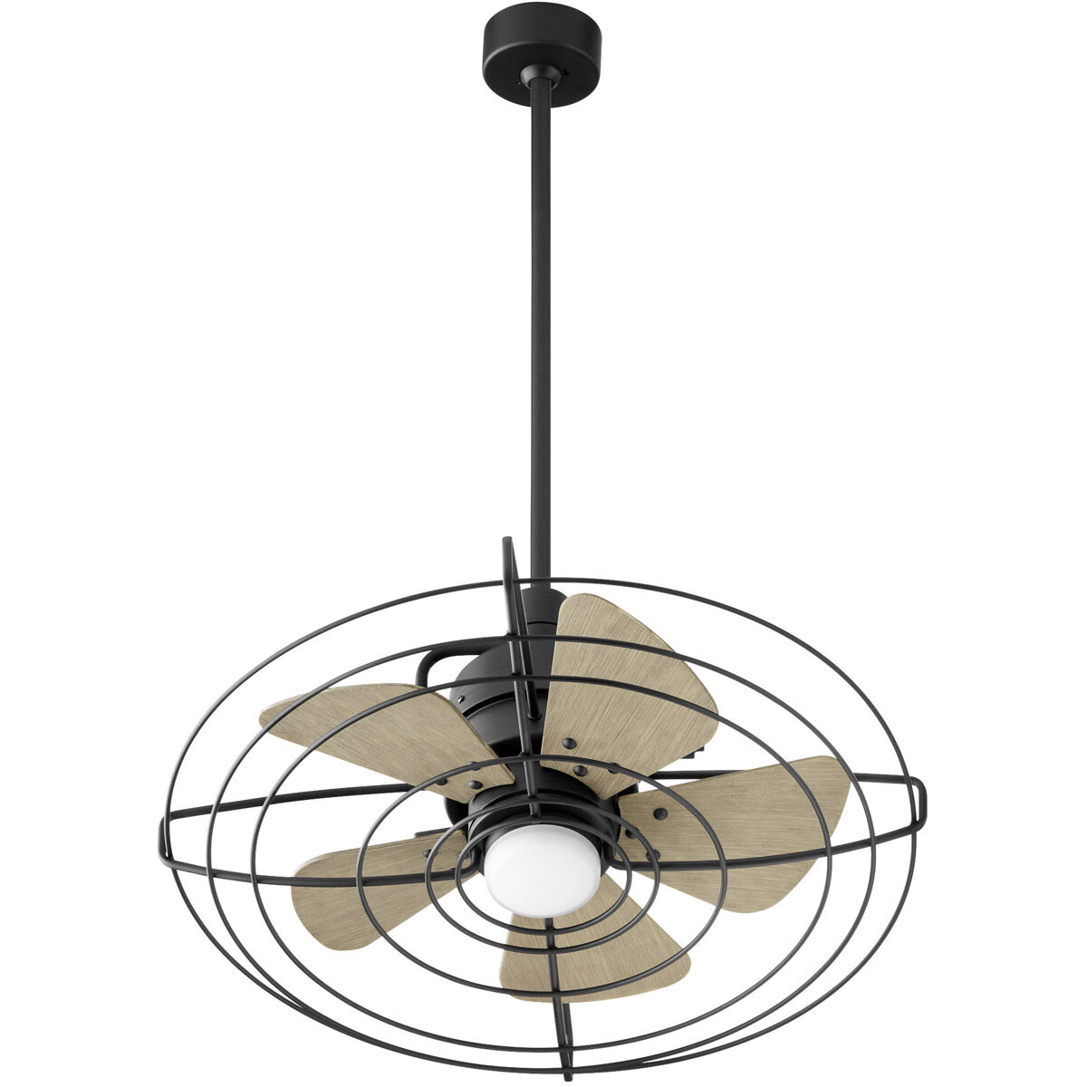 Bandit 24 inch Noir with Weathered Gray Blades Patio Fan