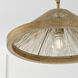Maya 1 Light 19 inch Matte Brass Semi-Flush Ceiling Light, Convertible Dual Mount