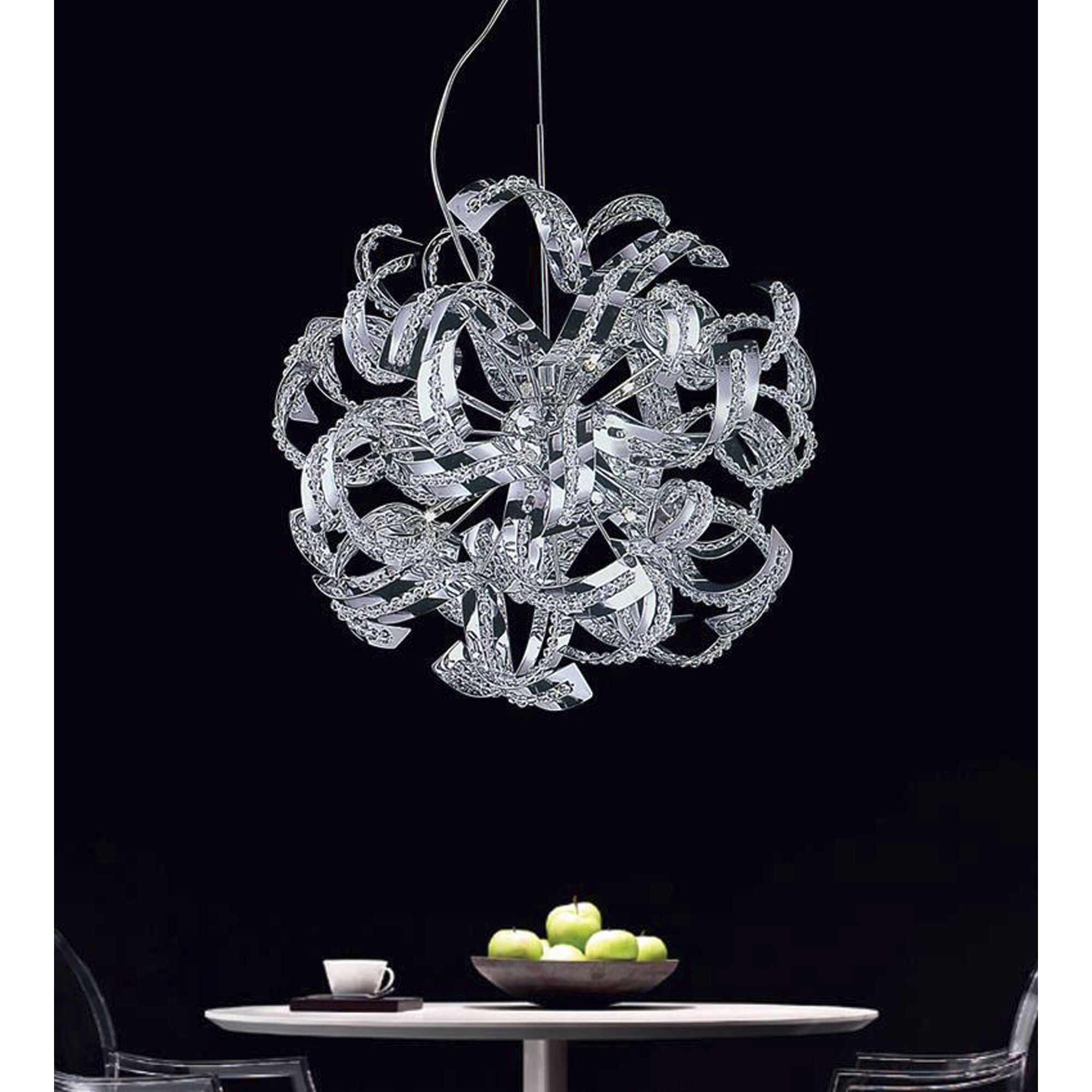 Swivel 14 Light 22 inch Chrome Chandelier Ceiling Light