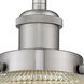 Franklin Restoration Halophane LED 8.5 inch Brushed Satin Nickel Sconce Wall Light in Clear Halophane Glass