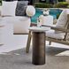 Olso 21 X 14 inch Dark Bronze and White Marble Outdoor Accent Table
