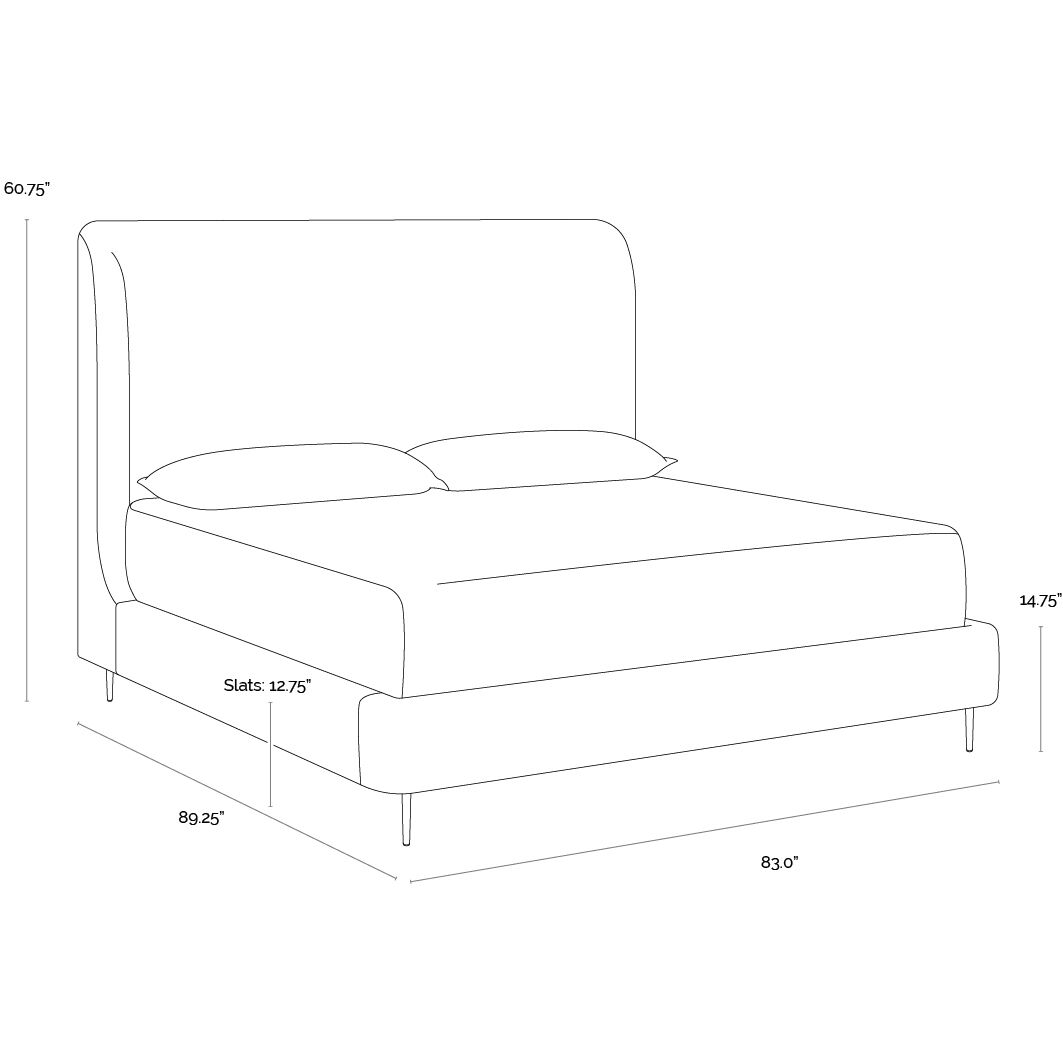 Tierra Bergen Taupe Bed, King