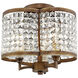 Grammercy 3 Light 12 inch Hand Painted Palacial Bronze Semi-Flush Mount Ceiling Light