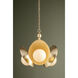 Olson 3 Light 24.25 inch Vintage Gold Leaf Chandelier Ceiling Light