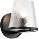 Valentine 6 inch Black Vanity Wall Light