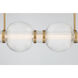 Cordel LED 50.25 inch Legacy Brass Linear Chandelier Ceiling Light