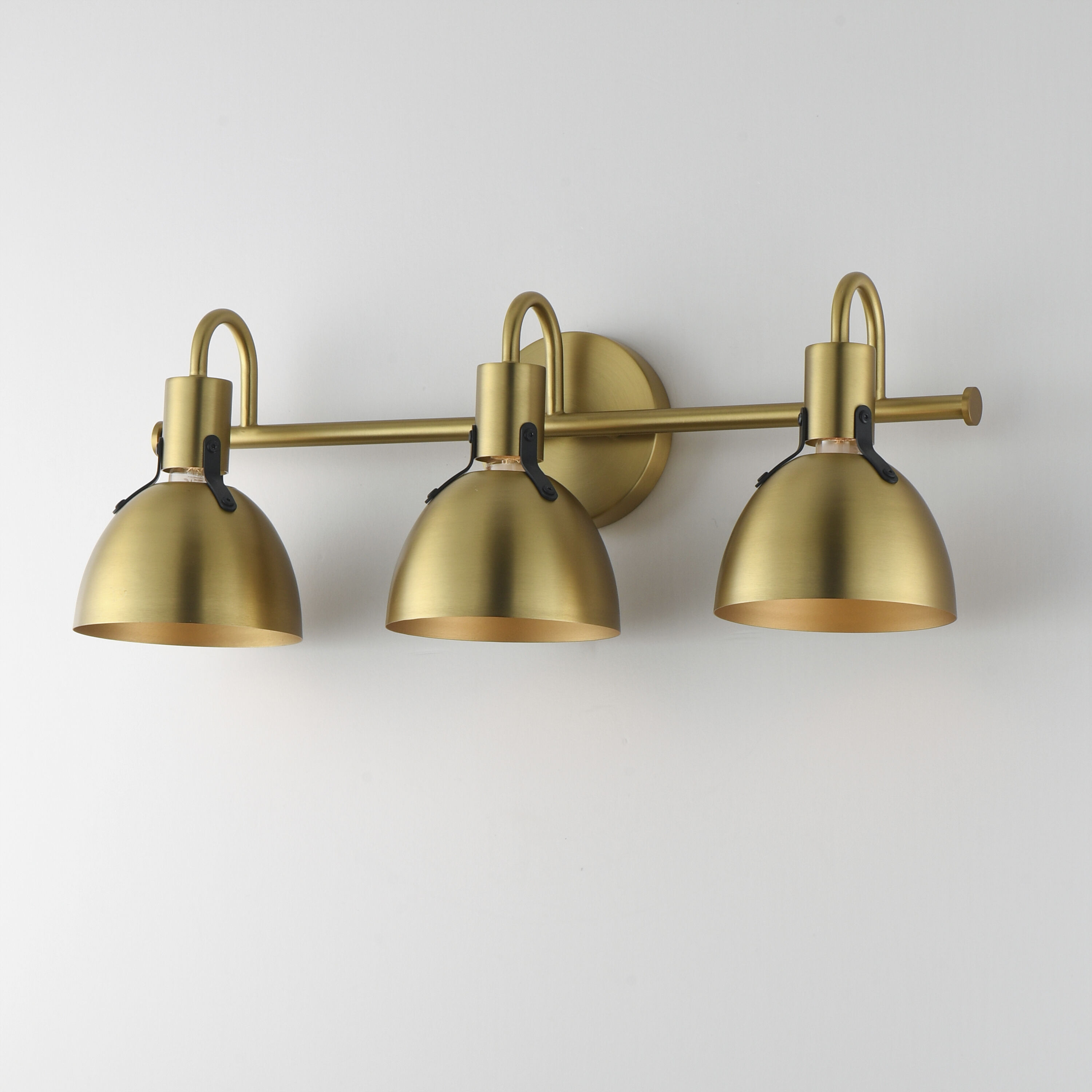 Dusk 3 Light 24 inch Satin Brass Bath Vanity Wall Light