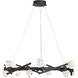 Kosmyc LED 33.25 inch Sand Black Chandelier Ceiling Light