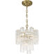 Sophia 5 Light 17.75 inch Brass Semi Flush Mount Ceiling Light
