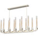 Flute 12 Light 16 inch Polished Nickel Pendant Ceiling Light