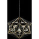 Marcia 8 Light 24 inch Matte Black and French Gold Pendant Ceiling Light