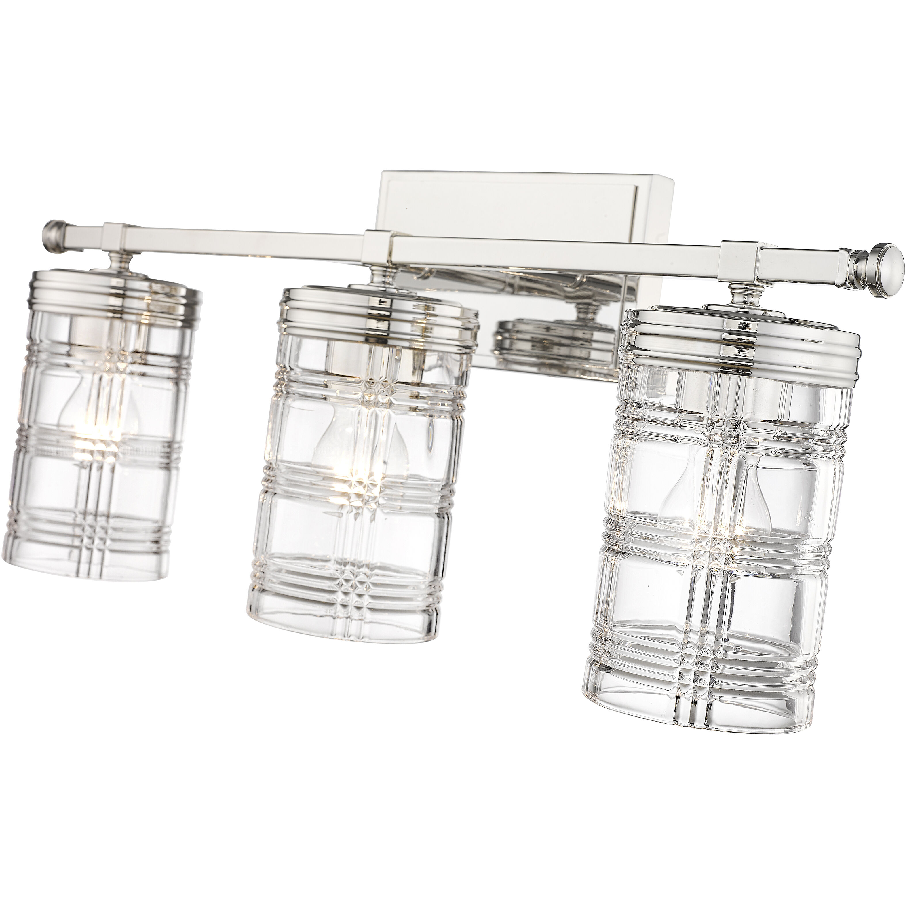 Archer 3 Light 25 inch Polished Nickel Vanity Wall Light