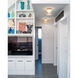 Sean Lavin Casen Drum LED 7.3 inch Satin Nickel Flush Mount Ceiling Light in LED 80 CRI 3000K 277V, Integrated LED