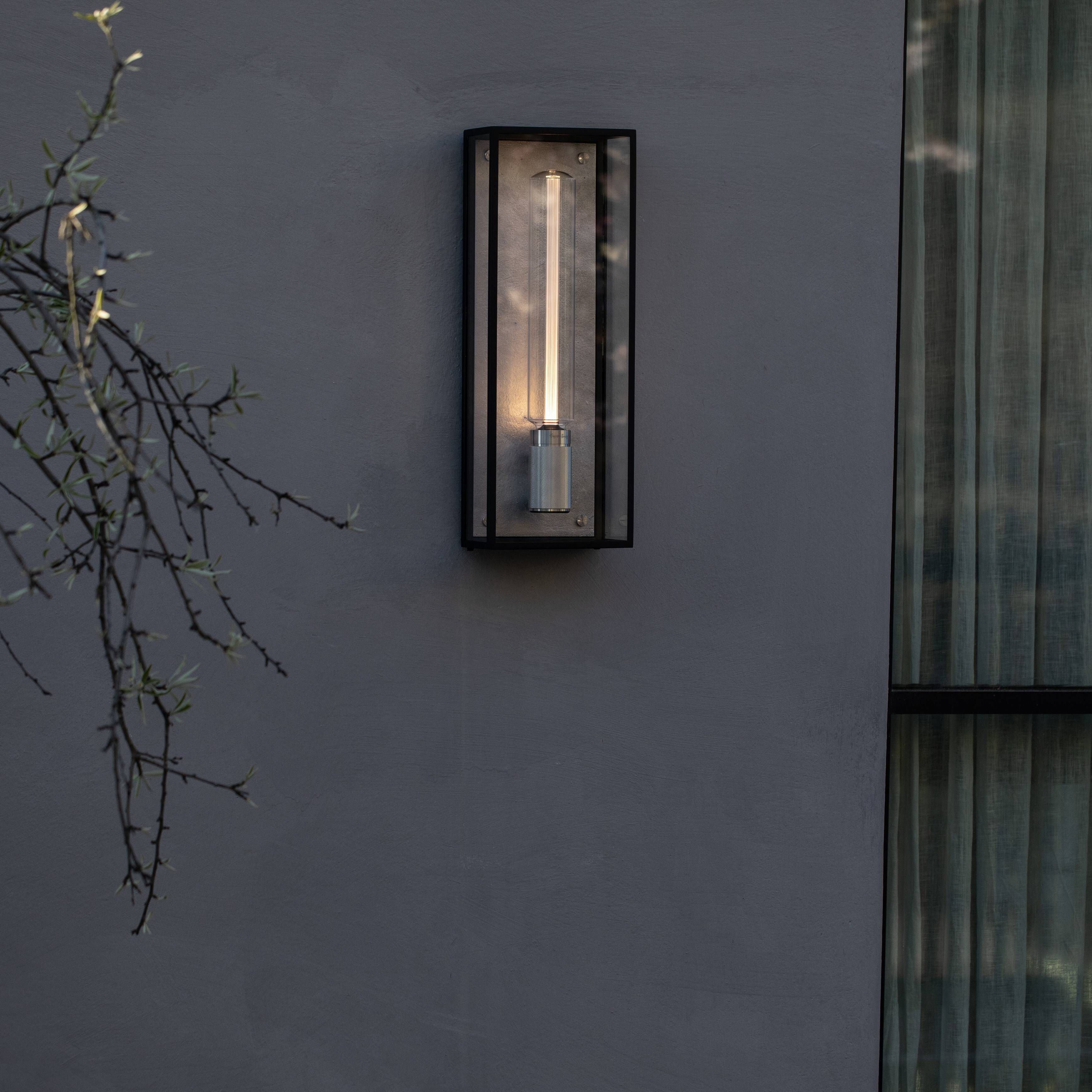 Caged Wet LED 19.21 inch Steel Outdoor Wall Lighting