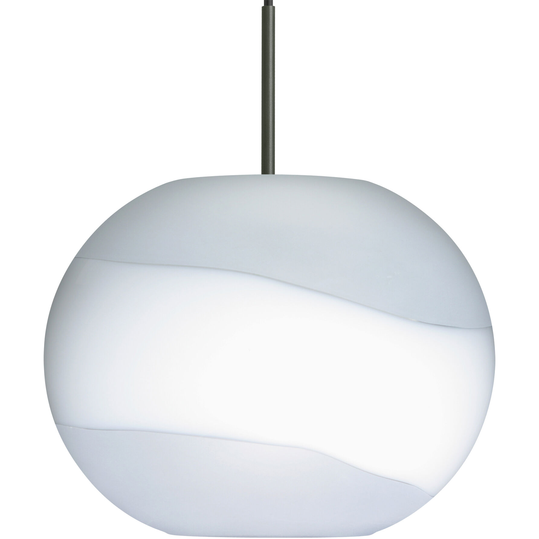 Luna 1 Light Black Cord Pendant Ceiling Light