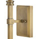 Moore 1 Light 4.5 inch Heritage Brass Interior Wall Mount Wall Light