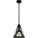 Rafner 1 Light 10.25 inch Natural Black Iron Pendant Ceiling Light