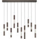 Ronda LED 50 inch Harlow Bronze Linear Chandelier Ceiling Light
