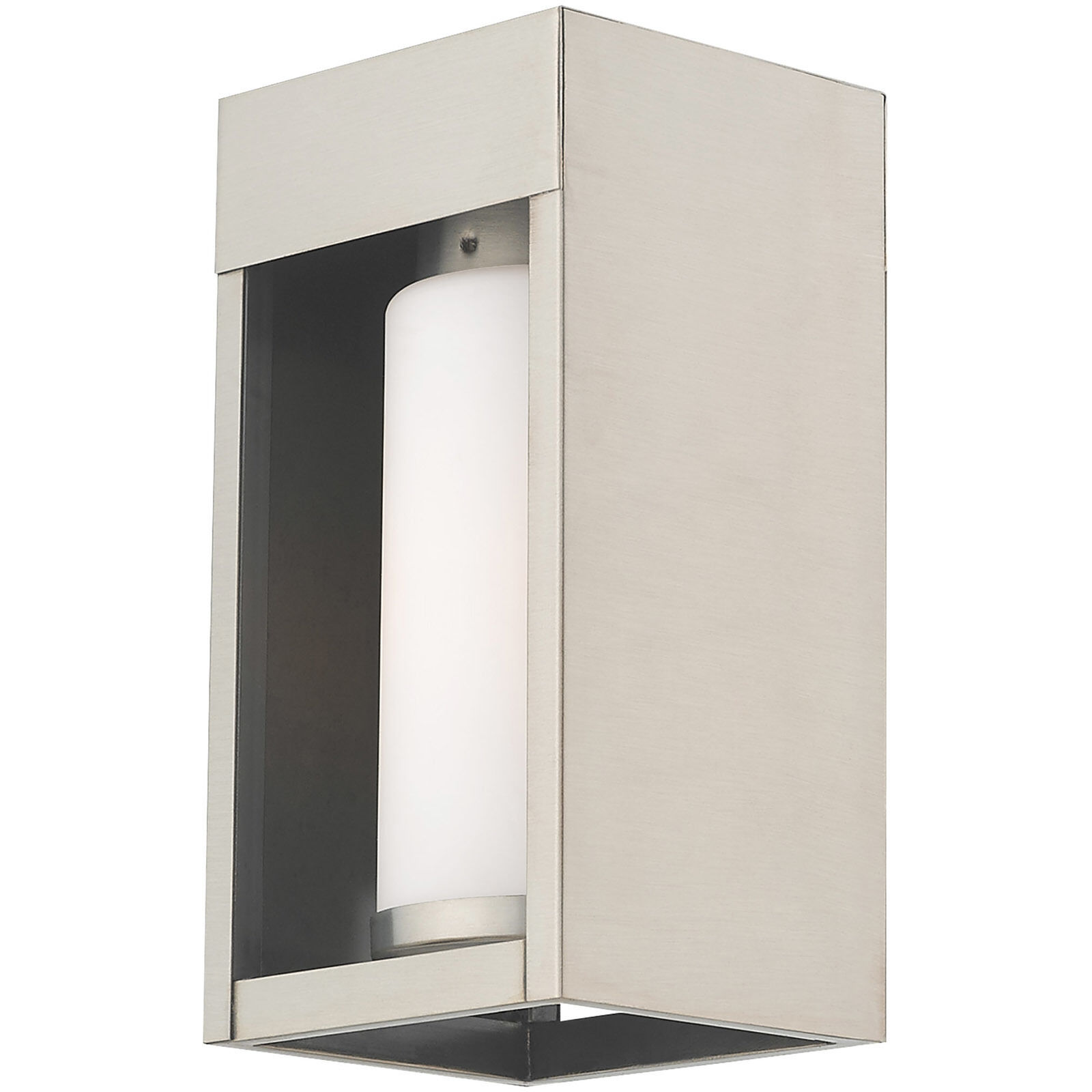 Bleecker 1 Light 9 inch Brushed Nickel Outdoor Wall Lantern