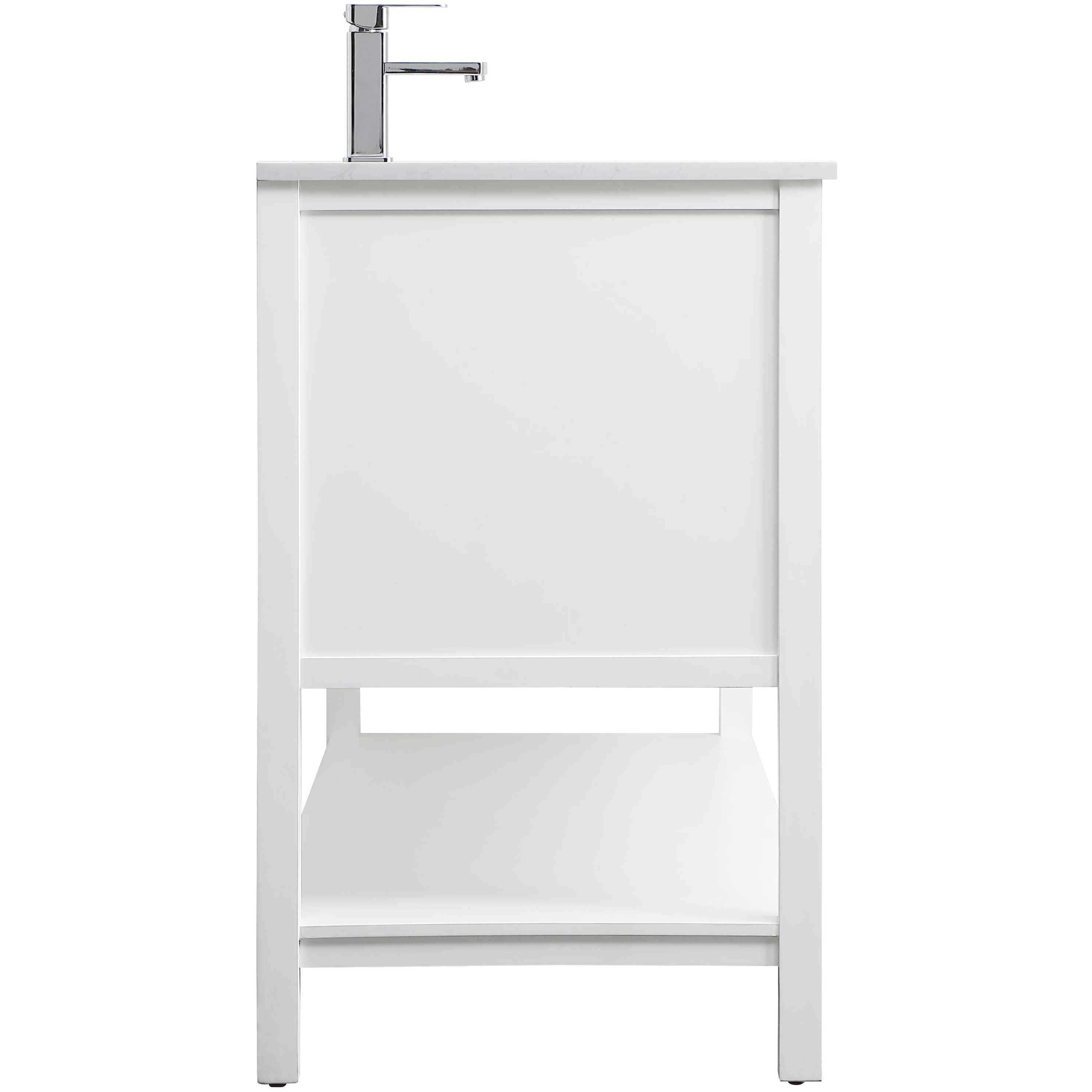 Heath 54 X 21.5 X 35 inch White Vanity Sink Set