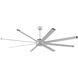 Stellar Custom Silver with Black Tip 39.18 inch each Fan Blade in 84, Silver with Black Accents
