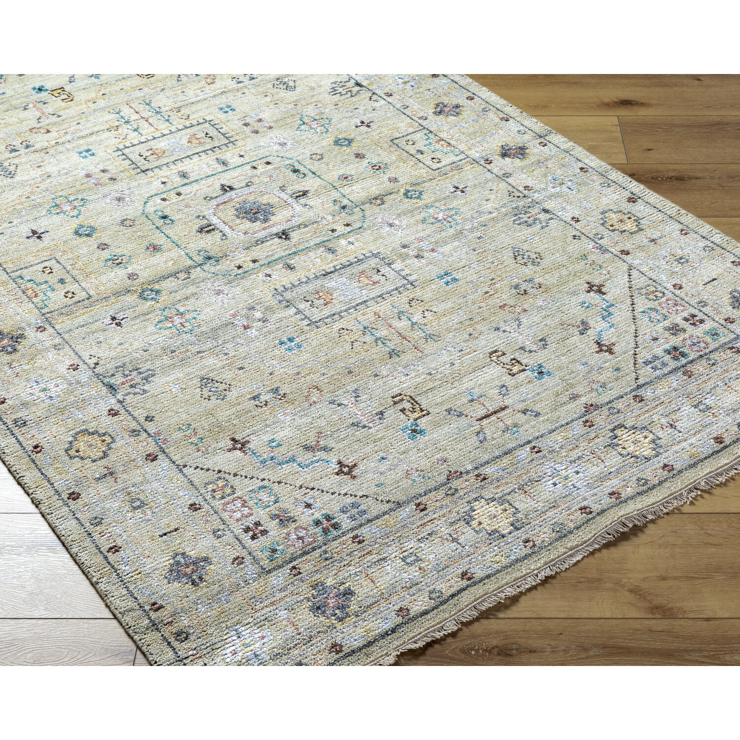 Kushal 144 X 108 inch Slate Rug, Rectangle