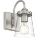 Dickens 1 Light 4.75 inch Brushed Steel Wall Sconce Wall Light