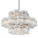Circo 24 Light 45.5 inch Warm Silver Leaf Chandelier Ceiling Light
