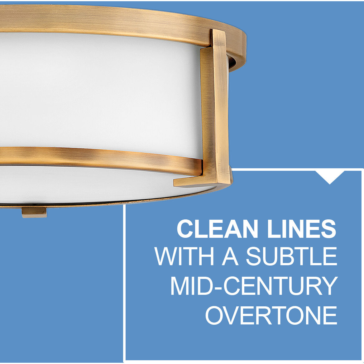 Lowell 3 Light 16 inch Brushed Bronze Indoor Flush Mount Ceiling Light in White