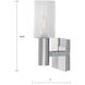Empire Sconce Wall Light in Chrome