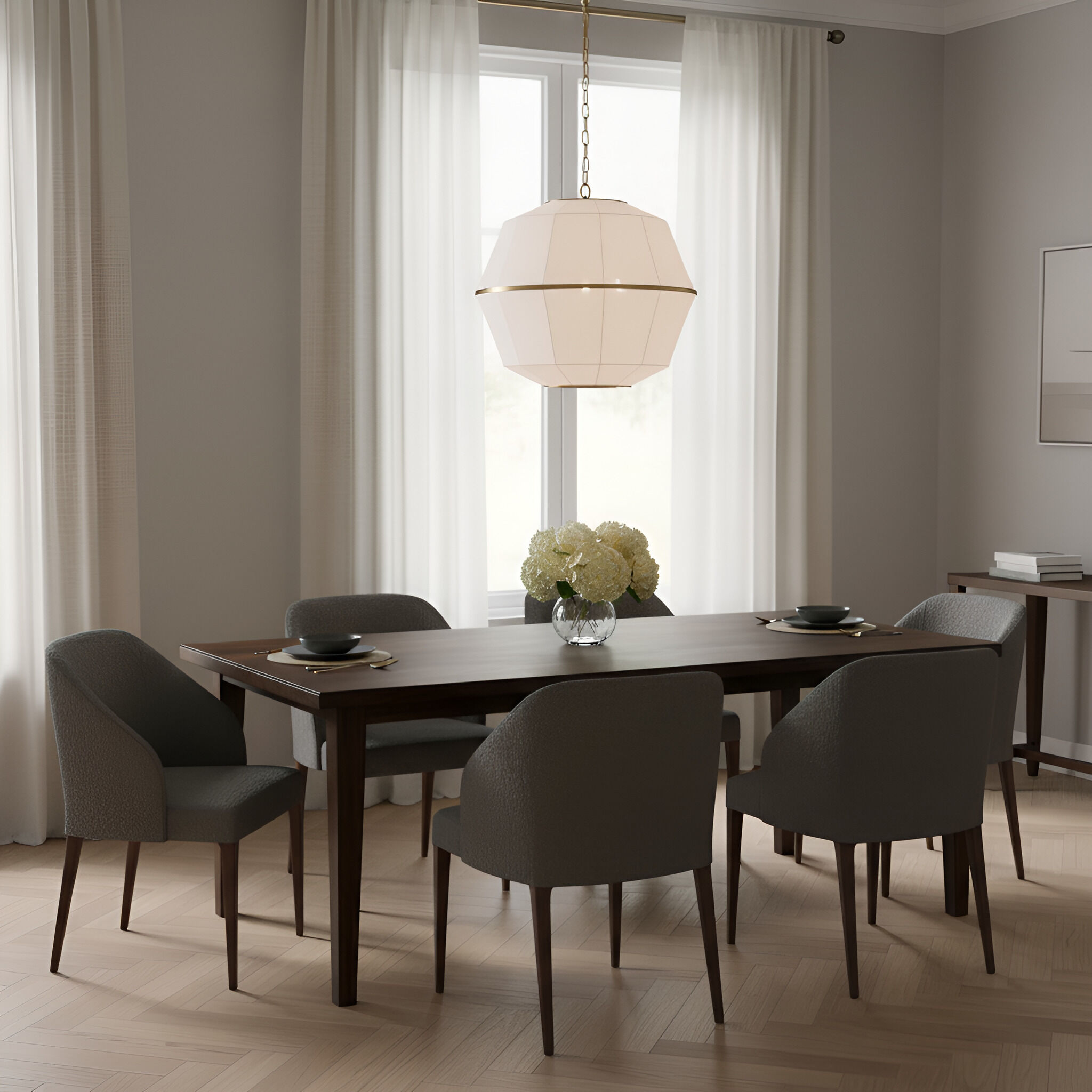 ED Ellen DeGeneres Hikari 3 Light 22.13 inch Burnished Brass Pendant Ceiling Light