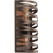Tempest 2 Light 7.5 inch Flat Bronze Cover Sconce Wall Light in Exposed Bulb