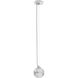 Noble 1 Light 6 inch Chrome Pendant Ceiling Light
