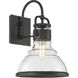 Calen 1 Light 15.5 inch Dark Matte Black Outdoor Wall Sconce